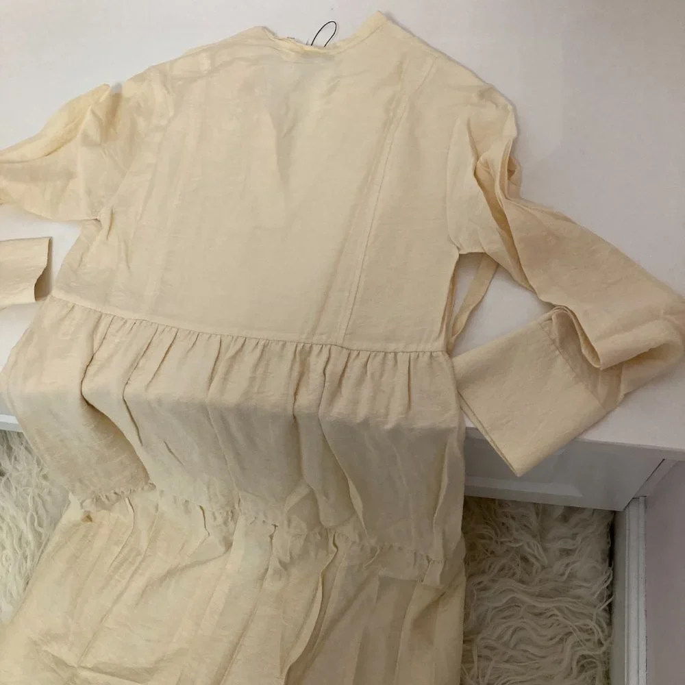 VINCE Mock Neck Midi Length Dress - Picture 13 of 14